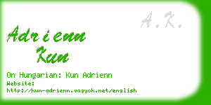 adrienn kun business card